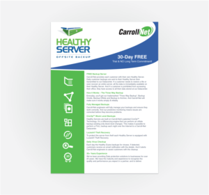 Flyer Design by 3dwOrX for Carroll-Net, Inc. | Design: #7625564