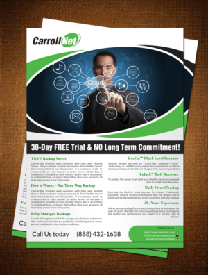 Flyer Design by debdesign for Carroll-Net, Inc. | Design #7616124