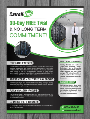 Flyer Design by creative.bugs for Carroll-Net, Inc. | Design: #7613941