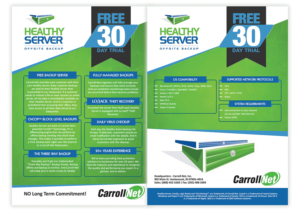 Flyer Design by creationz2011 for Carroll-Net, Inc. | Design: #7652269