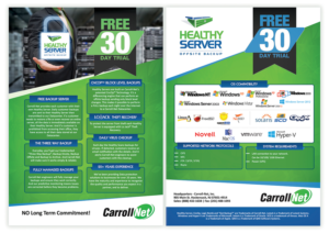 Flyer Design by creationz2011 for Carroll-Net, Inc. | Design: #7653413