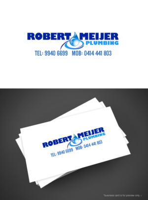 Logo Design by Aleksic for Robert Meijer Plumbing  | Design: #7616799