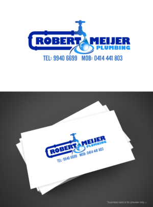 Logo Design by Aleksic for Robert Meijer Plumbing  | Design: #7628641