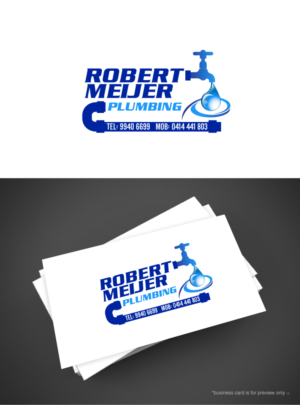 Logo Design by Aleksic for Robert Meijer Plumbing  | Design: #7635880