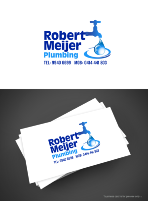 Logo Design by Aleksic for Robert Meijer Plumbing  | Design: #7640282
