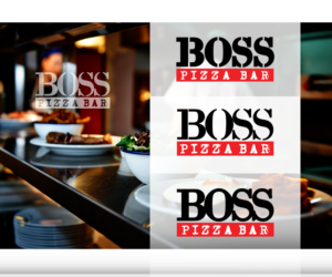 Logo Design by NIXXON for Boss Pizza Bar | Design #7733710