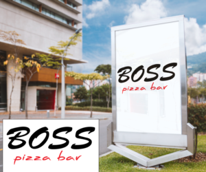 Logo Design by 3tpk for Boss Pizza Bar | Design: #7660063