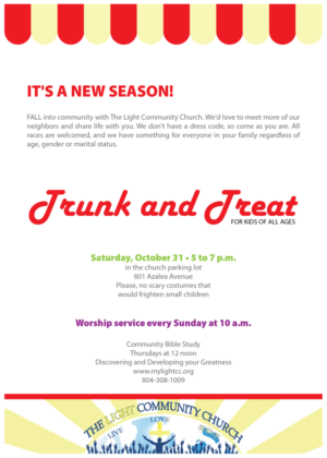 Trunk and Treat Light Up the Night | Diseño de Flyer por Svetlin Angelov