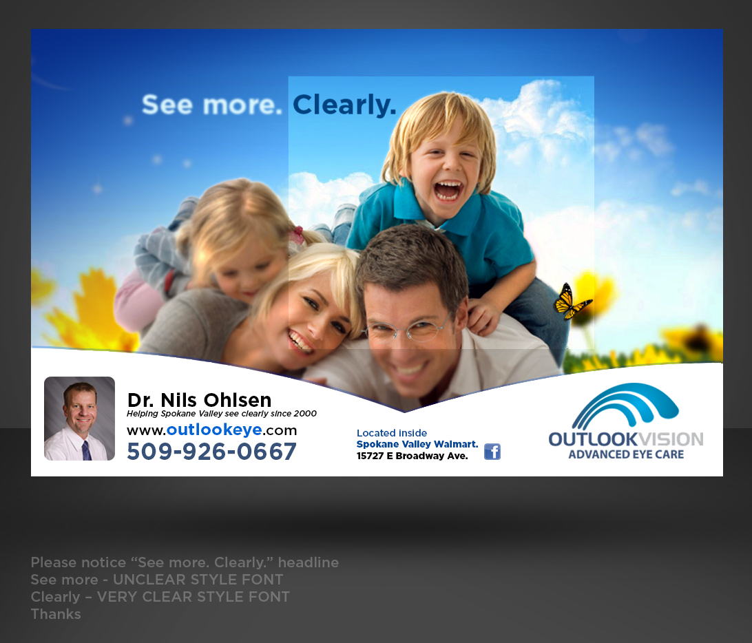 Design Publicitaire par jgeoinbox pour Outlook Vision | Design : #1945730