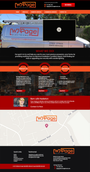 Web Design by uk for WJ Page Eletrical | Design: #7756103