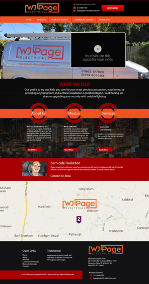 Web Design by uk for WJ Page Eletrical | Design: #7780458