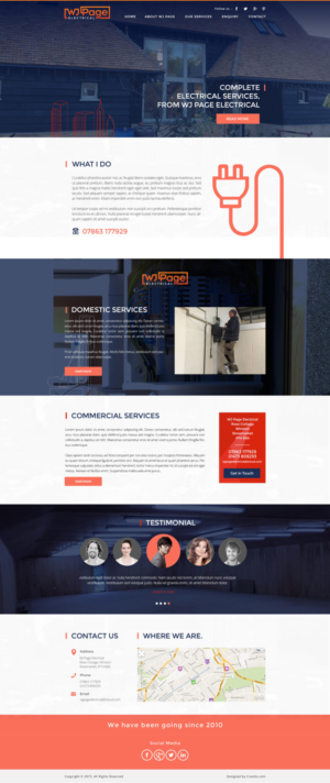 Web Design by Hashim Creetto for WJ Page Eletrical | Design: #7667179