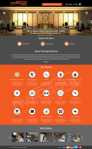Web Design by HarmiDesigning for WJ Page Eletrical | Design: #7651462