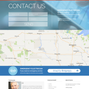 Web Design by Limecom for WJ Page Eletrical | Design: #7647683