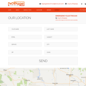 Web Design by Limecom for WJ Page Eletrical | Design: #7647829