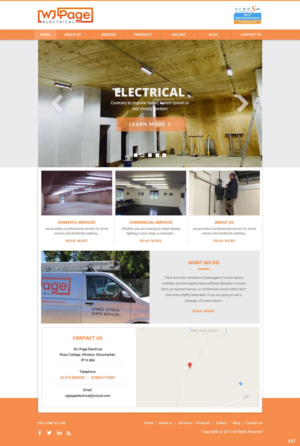 Web Design by pb for WJ Page Eletrical | Design: #7635850