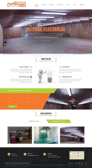 Web Design by pb for WJ Page Eletrical | Design: #7635852