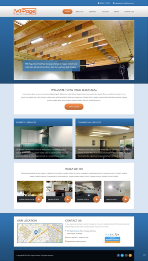 Web Design by pb for WJ Page Eletrical | Design: #7635853