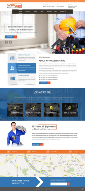 Web Design by pb for WJ Page Eletrical | Design: #7635857