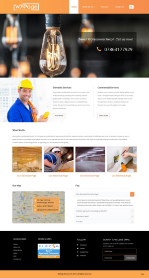 Web Design by pb for WJ Page Eletrical | Design: #7635858