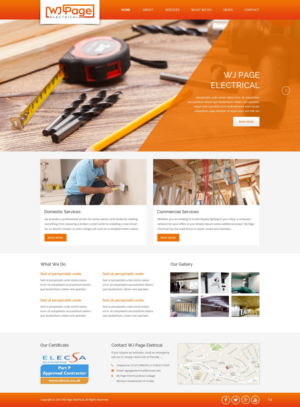 Web Design by pb for WJ Page Eletrical | Design: #7635859