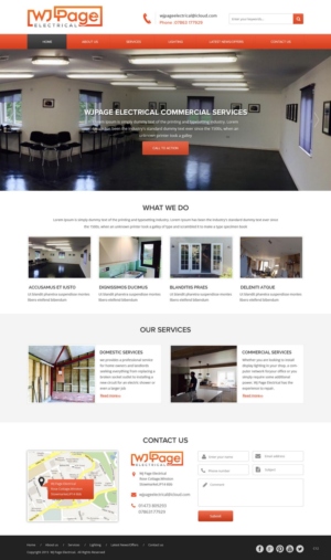 Web Design by pb for WJ Page Eletrical | Design: #7635861