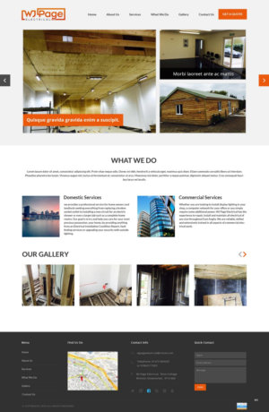 Web Design by pb for WJ Page Eletrical | Design: #7635863