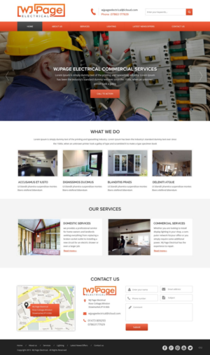 Web Design by pb for WJ Page Eletrical | Design: #7635864