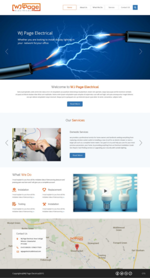 Web Design by pb for WJ Page Eletrical | Design: #7635866