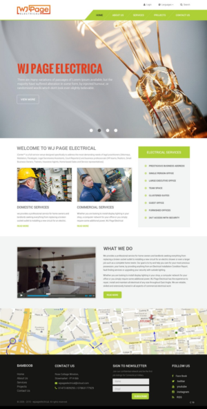 Web Design by pb for WJ Page Eletrical | Design: #7635870