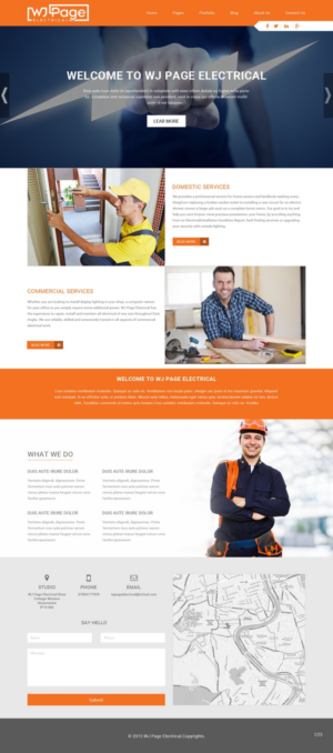 Web Design by pb for WJ Page Eletrical | Design: #7635871