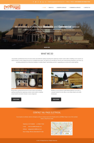 Web Design by pb for WJ Page Eletrical | Design: #7635872