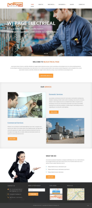 Web Design by pb for WJ Page Eletrical | Design: #7635876