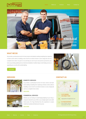 Web Design by pb for WJ Page Eletrical | Design: #7635877