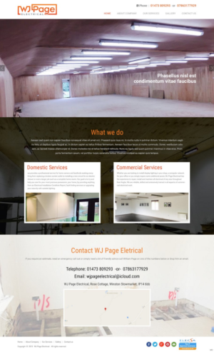 Web Design by pb for WJ Page Eletrical | Design: #7636606