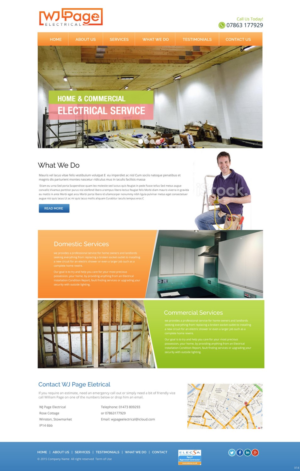 Web Design by pb for WJ Page Eletrical | Design: #7636608