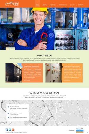 Web Design by pb for WJ Page Eletrical | Design: #7636609