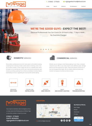 Web Design by pb for WJ Page Eletrical | Design: #7646385