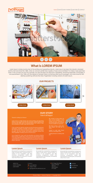 WJ Page Electrical Website Page | Web Design by Sarmishtha Chattopadhyay_loginchange