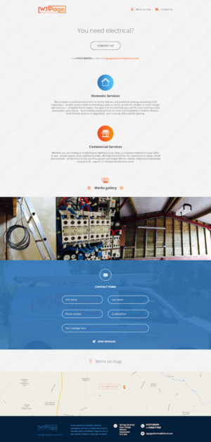 Web Design by dii for WJ Page Eletrical | Design: #7661113