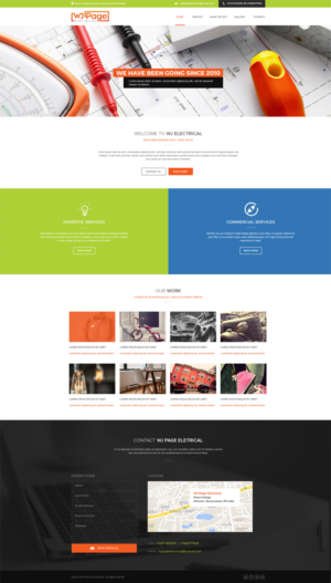Web-Design von Vikram M für WJ Page Eletrical | Design #7734976