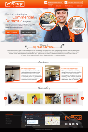 Web Design by Tpith for WJ Page Eletrical | Design: #7738376