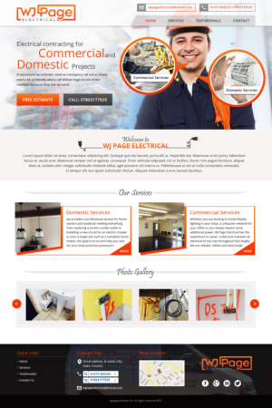 Web Design by Tpith for WJ Page Eletrical | Design: #7738377