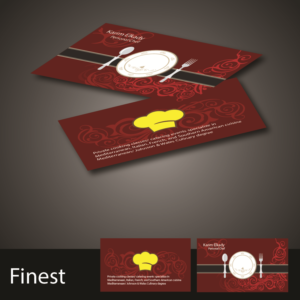 Business Card Design by finest for Personal Chef | Design #7854109