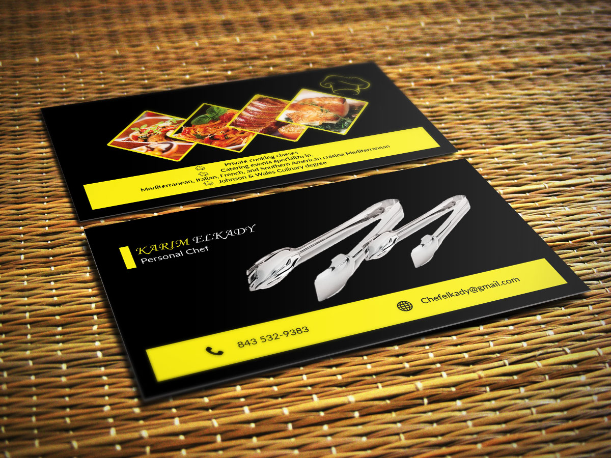Business Card Design by SyncFuse™ Solutions for Personal Chef | Design #7867683