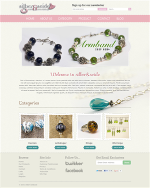 Bright and vibrant Jewelry Designer Web Page | Diseño Web por Mayank Patel