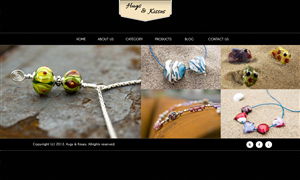 Bright and vibrant Jewelry Designer Web Page | Web Design by Lauren