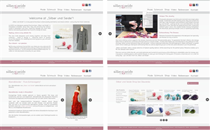 Bright and vibrant Jewelry Designer Web Page | Web Design by 45DWorks