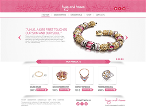 Bright and vibrant Jewelry Designer Web Page | Diseño Web por TechWise