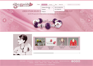 Bright and vibrant Jewelry Designer Web Page | Web Design by Da Miracle